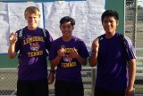 Tigers (left to right) Drew Gobby, Adrian Zamora and Mike Sinaga earned trips to the Central Section Area Meet by finishing second at the West Yosemite League championships.